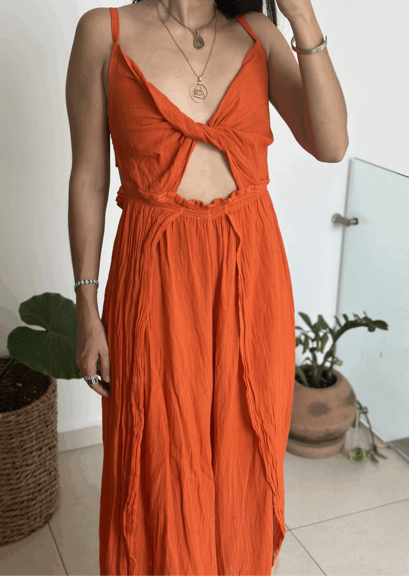 Jumpsuit Girasol Naranja - Imagen 4